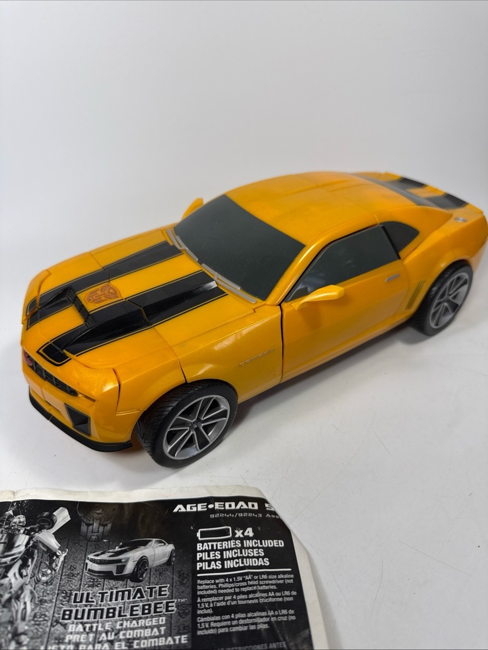 Ultimate Bumblebee battle charged Camaro Transforming Car Toy electric sounds